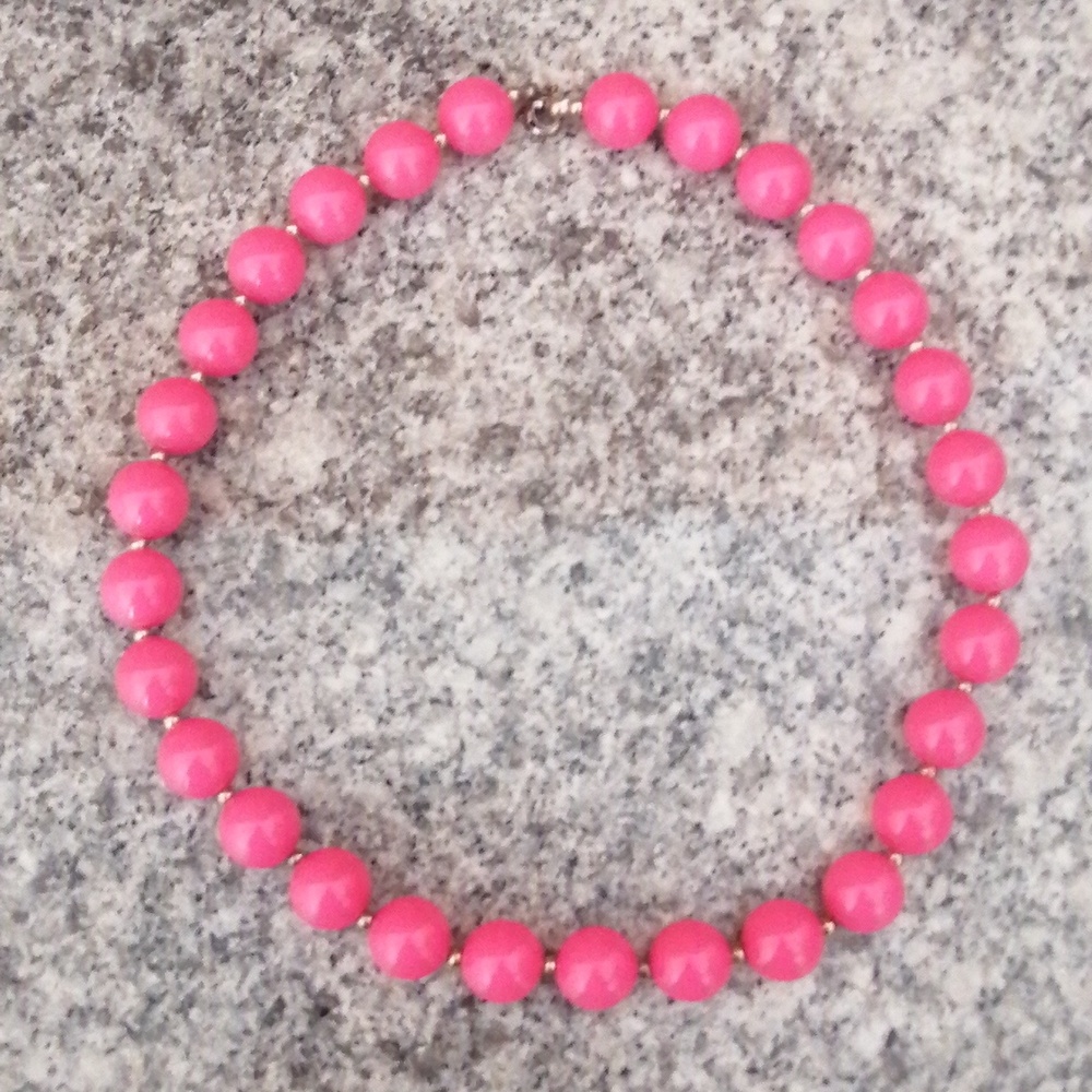 Vintage Pink Barbie Beaded Necklace